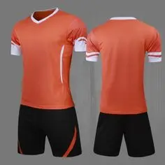 
New Design soccer uniform of unisex with costomized logo design pure polyester 100% fabric matrial .. 