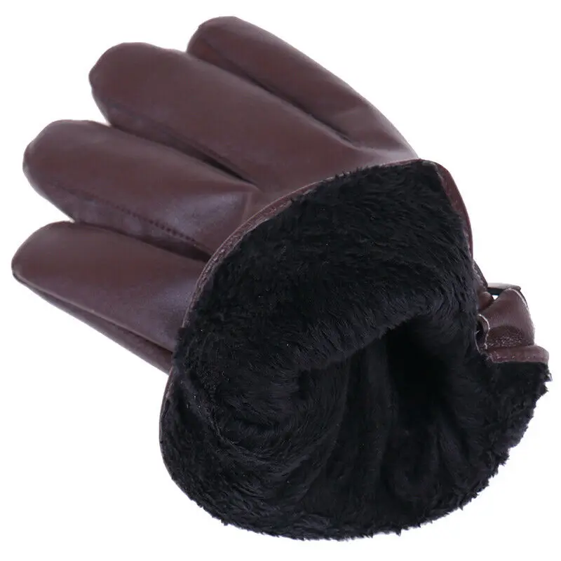 
Custom Comfortable Men Driving Gloves Full Finger Leather Driving Gloves Hole And Snap Closure Leather Gloves 
