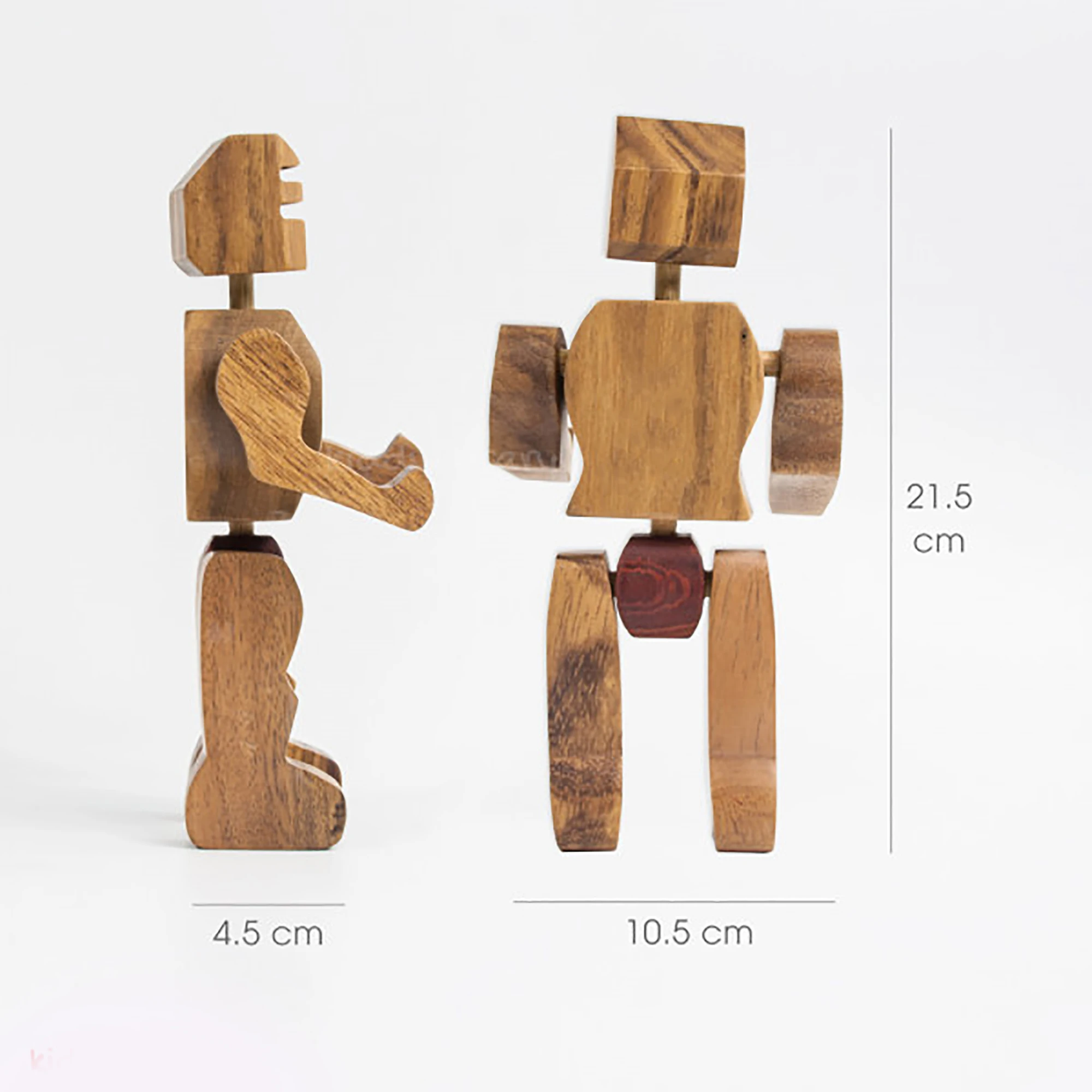 
OEM - ODM Wooden Intelligent Robot - Educational toy DIY wood puzzle- Creative DIY Graffiti activity Figure wooden robot 