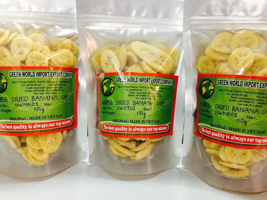 NATURAL SWEET & SUGAR FREE DRIED BANANA FOR FRUITS SNACK ORIGIN VIETNAM - VF BANANA CHIPS WITH TOP-GRADE AND APPEALING PRICE