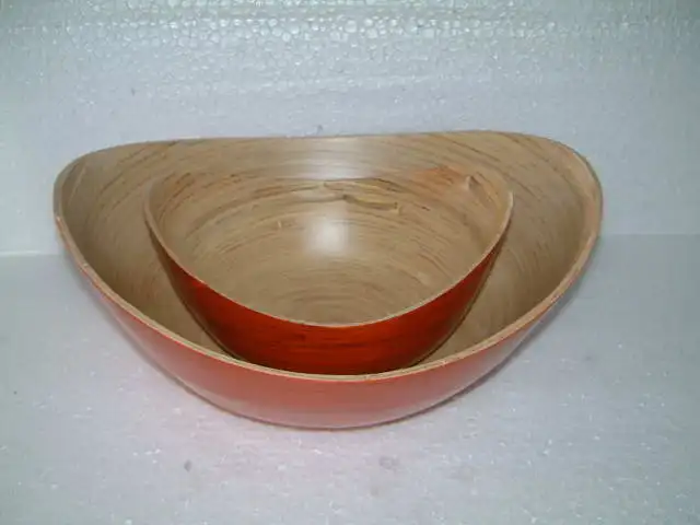  Вьетнамская крученая бамбуковая Овальная чаша ручной работы подходит для домашнего декора домашней посуды и кухонной утвари