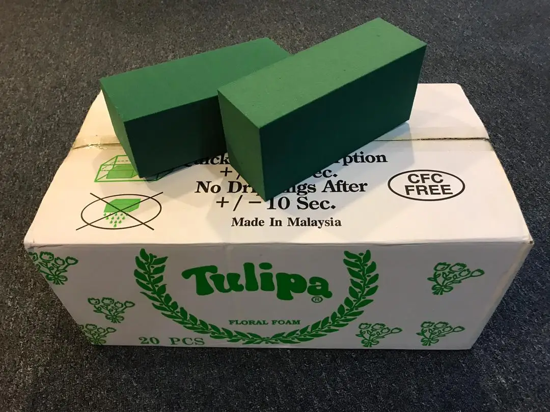 Хороший выбор украшения для дома лидер продаж бренд Flotex/iris/Tulipa влажная Цветочная пена цветочной композиции в форме Креста