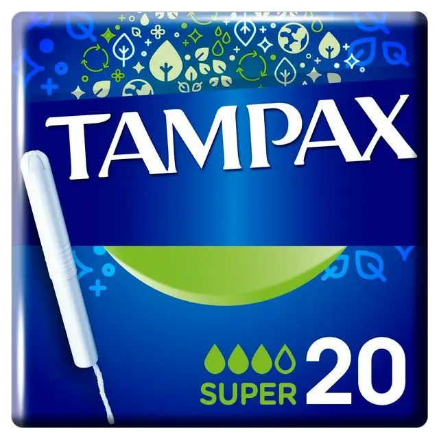  Пластиковые неароматизированные тампоны Tampax Pearl с супервпитывающей