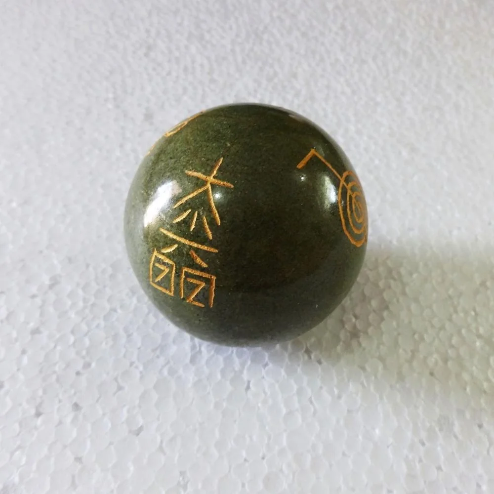 Green Jasper Reiki Usai Sphere Wholesale Healing Sphere Gemstone Reiki Sphere