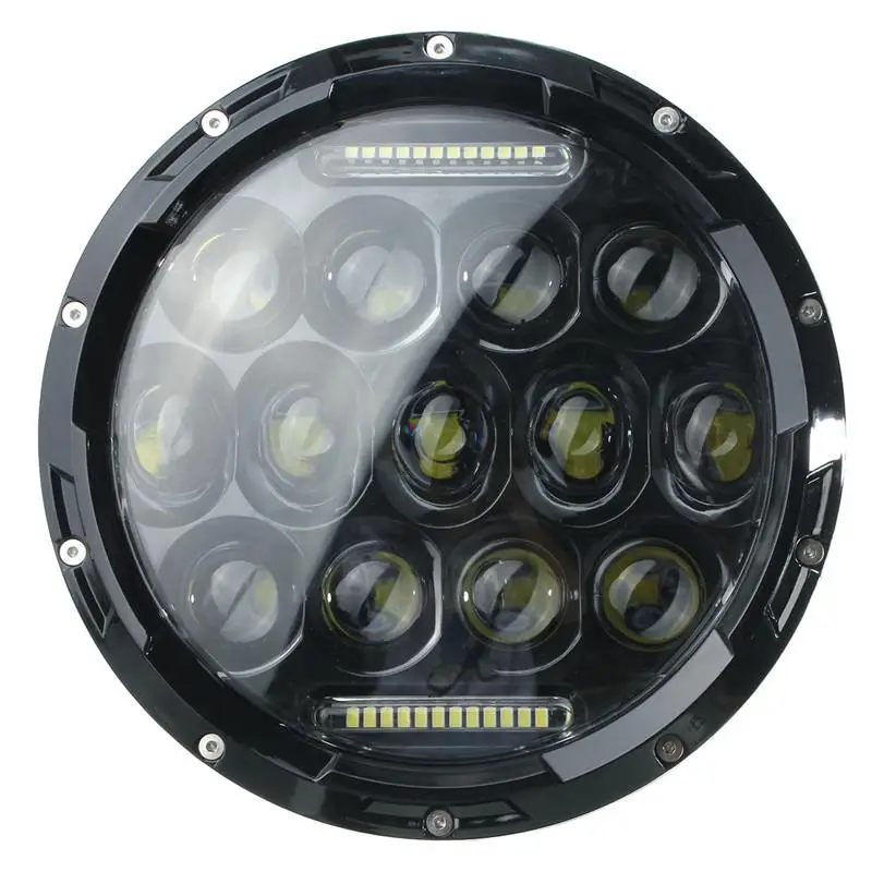 75 Вт 7 дюймов круглые светодиодные фары для джипа Wrangler JK по низкой цене с высоким ближнего и дальнего света DRL