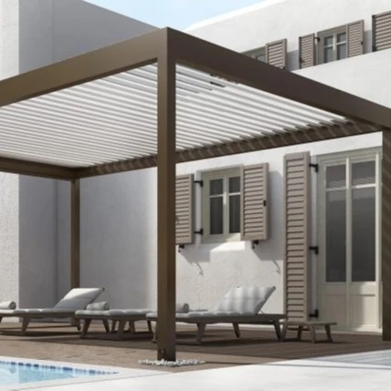 
Aluminum Outdoor waterproof pergola rain cover louver roof 