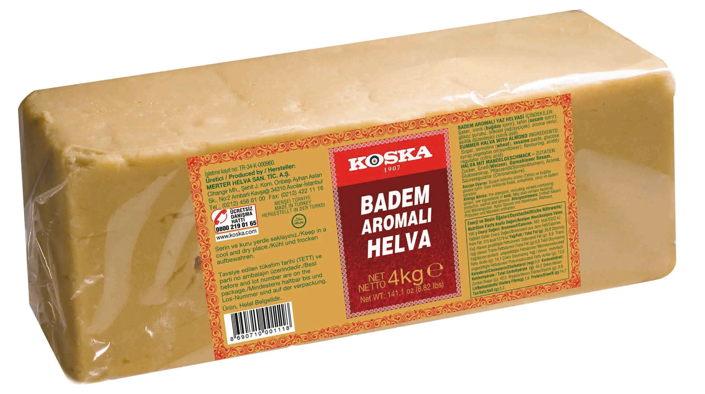 Brand New Wholesale Product - Halva with Marzipan - Summer Halva 200 g, 400 g, 500 g