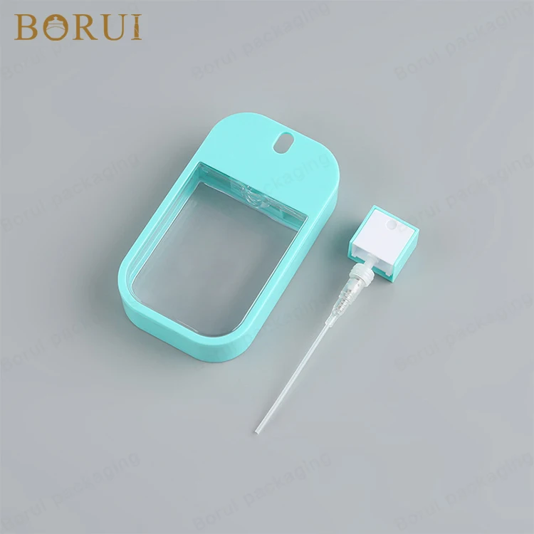 BORUI Instock белый прозрачный 20 мл пластиковая бутылка-спрей 20 мл Кредитная карта плоский спрей флакон для духов