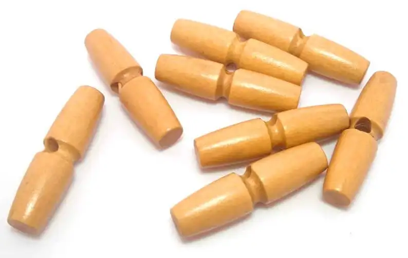 2021 Factory Price Vintage Toggle Button Natural Wooden Toggle for Jacket