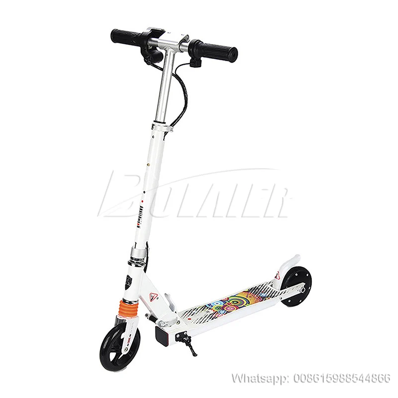180w 2 Wheel Kids Electric Scooter Boys Motorized Scooter For Kids 10+  Battery