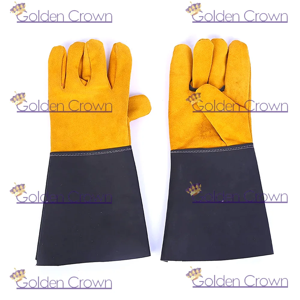 Protective Work Gloves Safety Protection Gloves Artificial Leather Electric Welding Glove