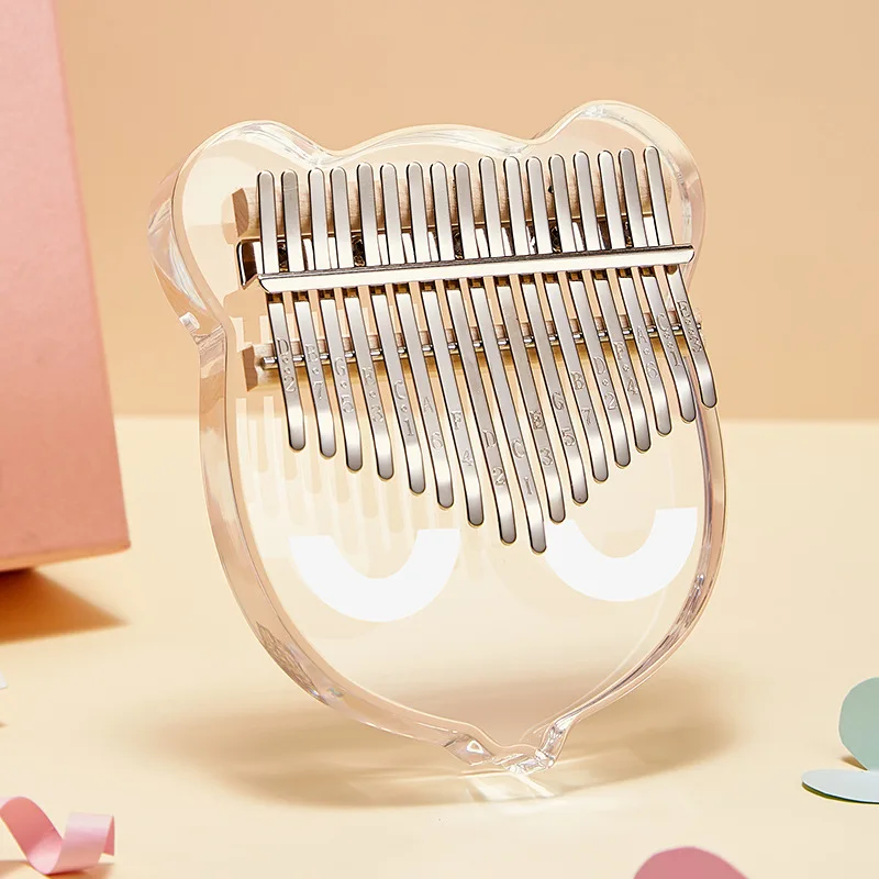 Byla crystal thumb piano transparent kalimba 17-tone kalimba finger piano kalingba