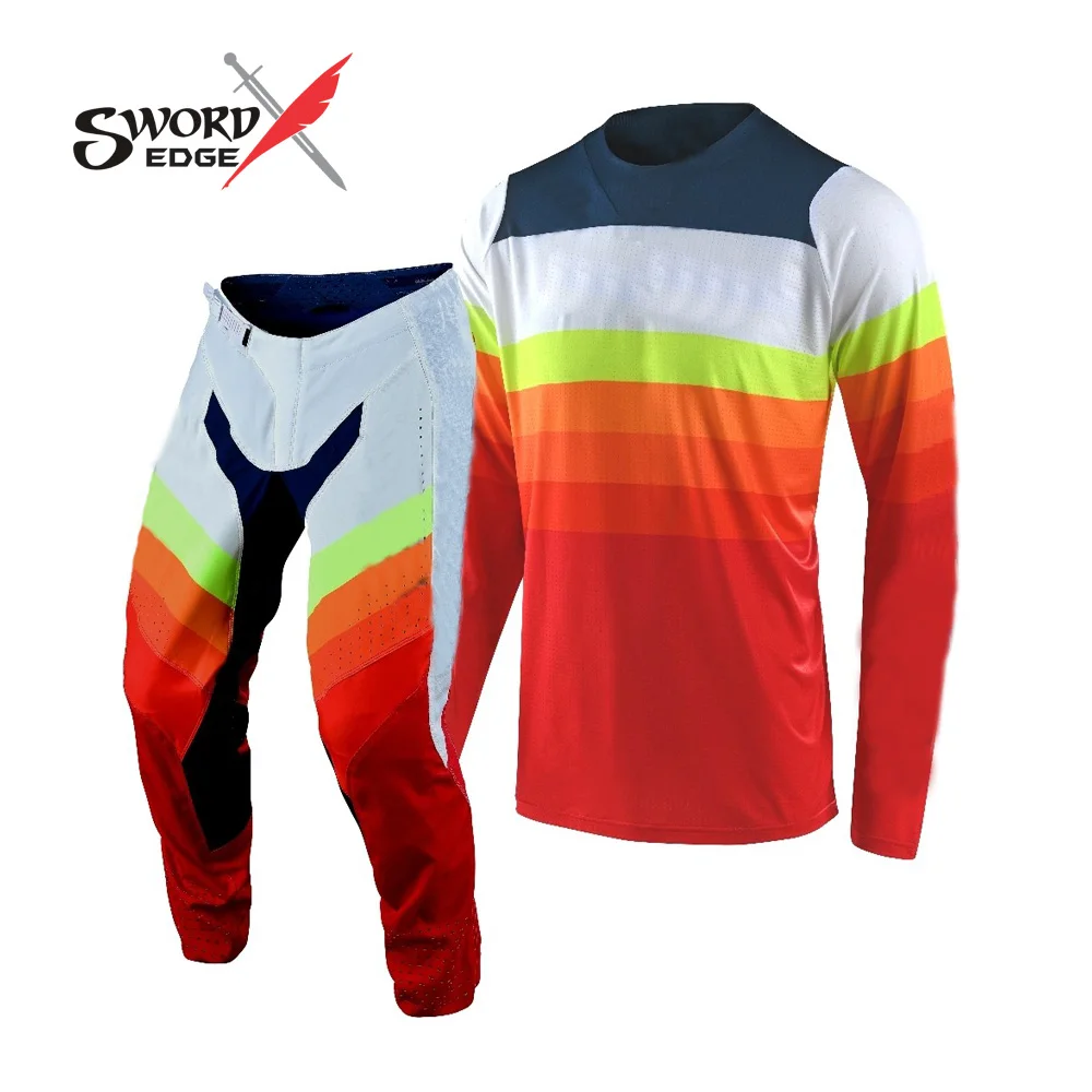
Motocross Suit Red White Full Sets pant and shirt 