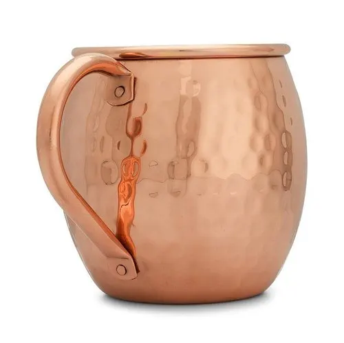 Antique hammered copper beer mugs tin lining moscow mule mugs with reveted handle high quality manufacturer Copper cups