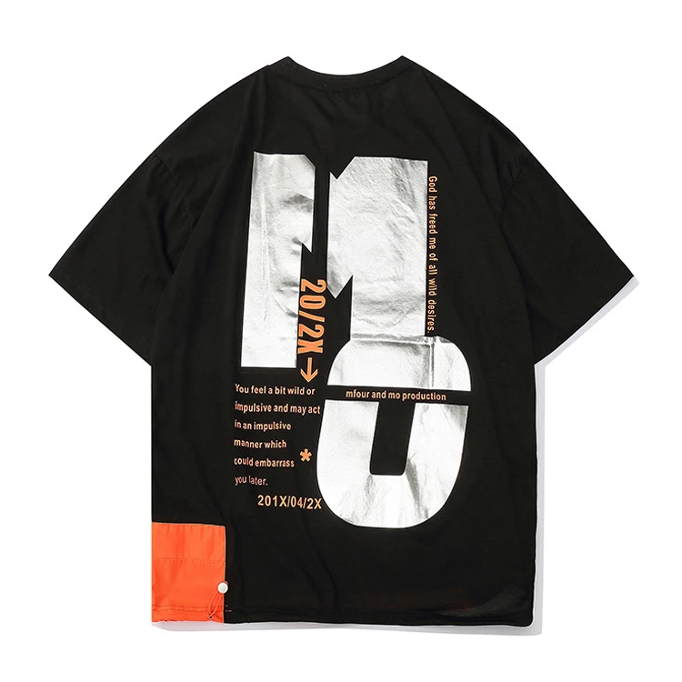 Clothing Factory 100% Cotton White Color Special Printing Custom Logo T Shirt