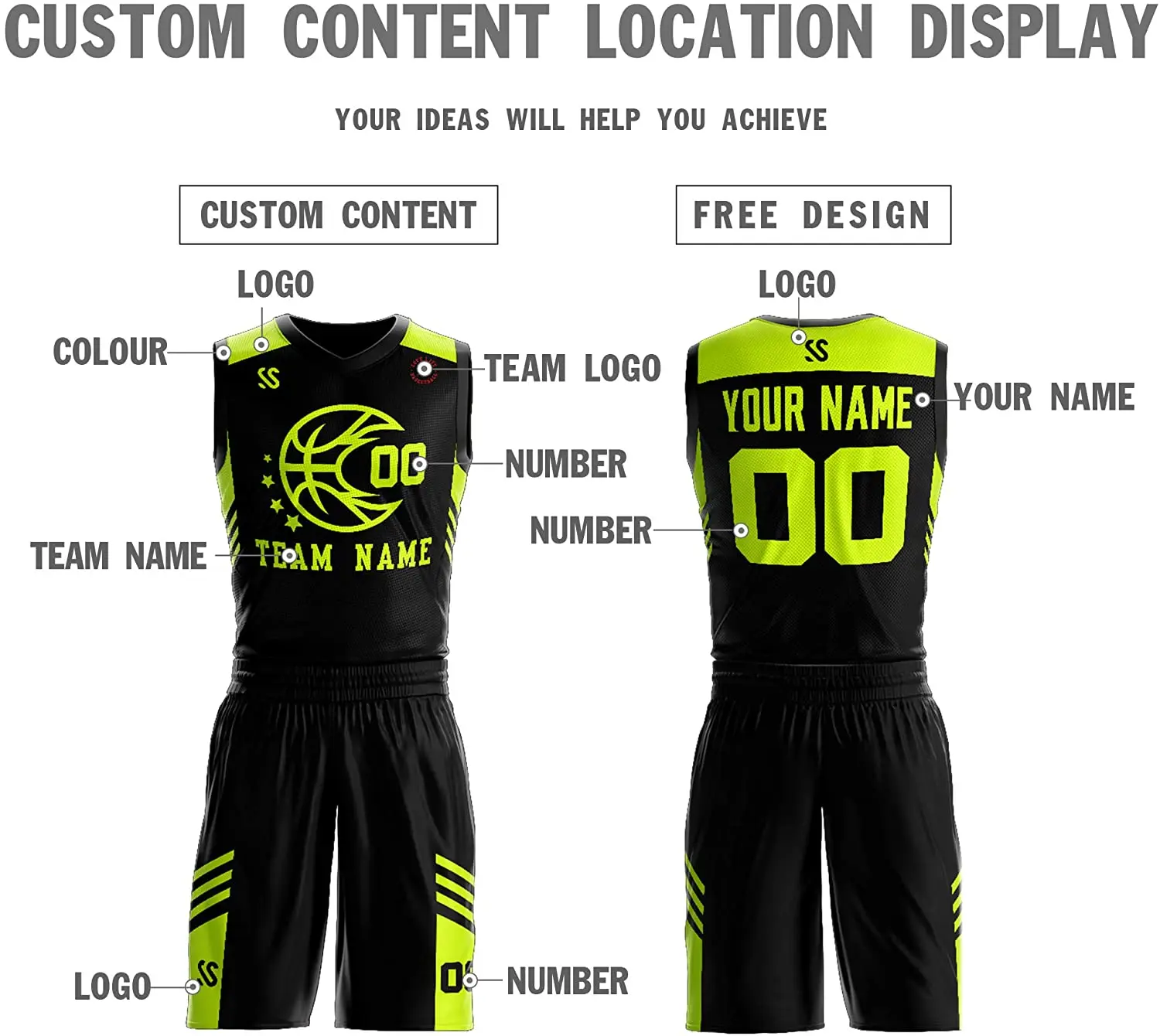 Custom Men Women Basketball Jerseys Set,Kids Sleeveless Sports Uniforms for Team,Player
