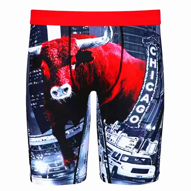 2021 пользовательские высокоэластичные шорты с принтом нижнее белье повседневное для мужчин большие размеры боксеры шорты-боксеры