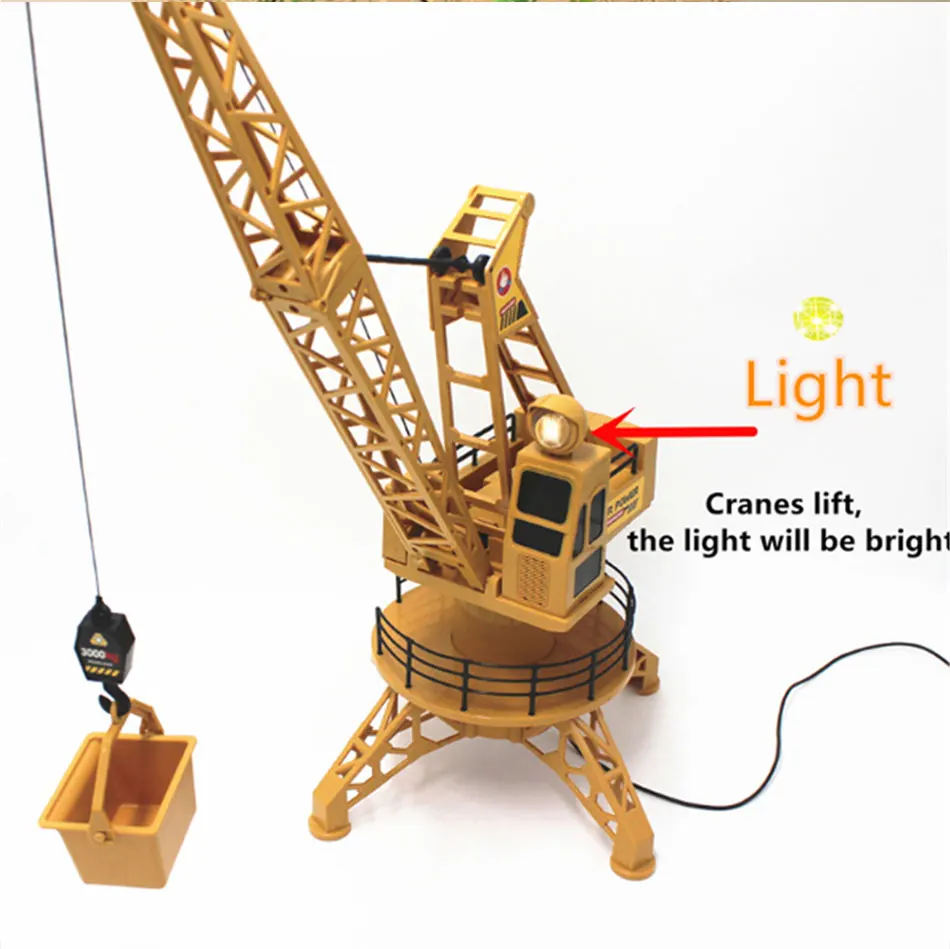 
Amazon Top Selling RC Tower Crane 360 Degree Rotation Diy Assembled Toy Remote Control Construction Tower Crane Toy For Kids 