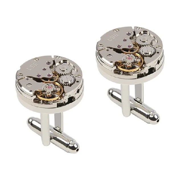 Мужские модные стразы, оптовая продажа, механизм, ювелирные изделия, часы, запонки