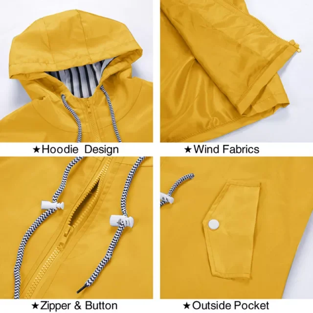 Mountain Waterproof Jacket Outdoor Waterproof Outdoor Hooded Jacket running hiking women rain jacket