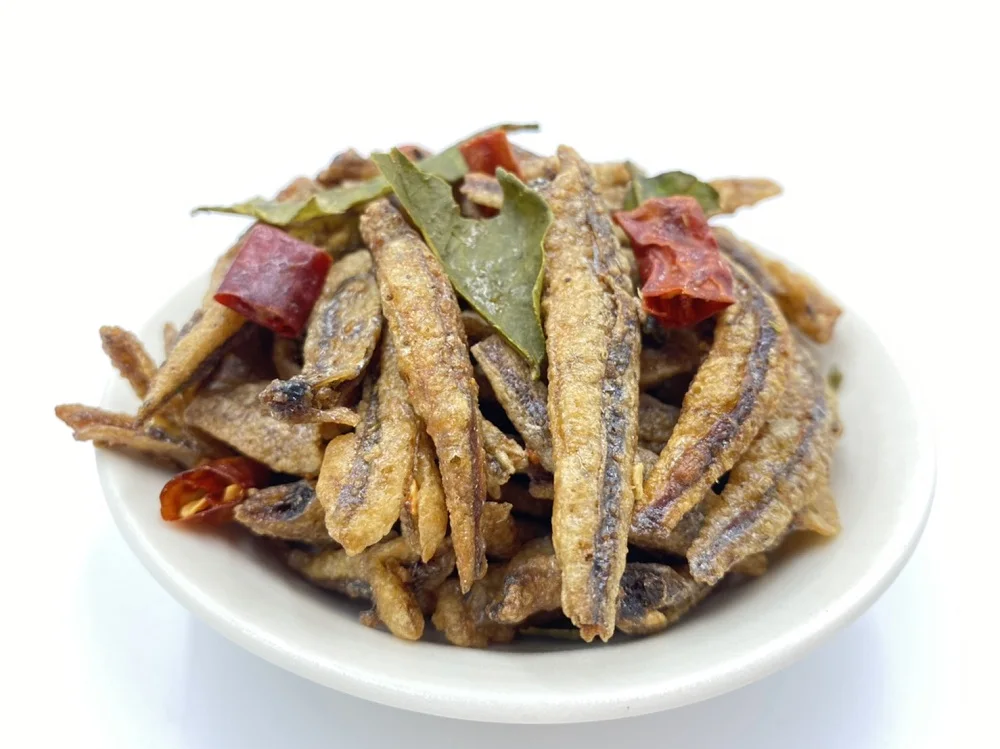 Seafood Snacks Best Selling Dried Natural Seasoned Anchovy With Herb From Thailand