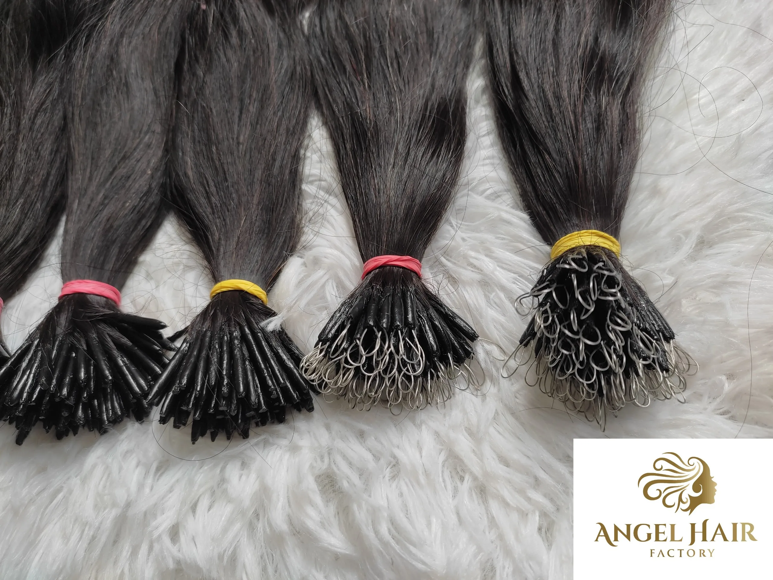  Поставщик волос супер двойные натянутые необработанные вьетнамские человеческие волосы кератин I tip U нанокольца для наращивания