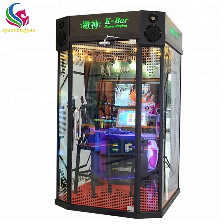 Karaoke Booth Singing Song Simulator Game Machine Arcade Coin Operated Electronic Mini KTV for sale
