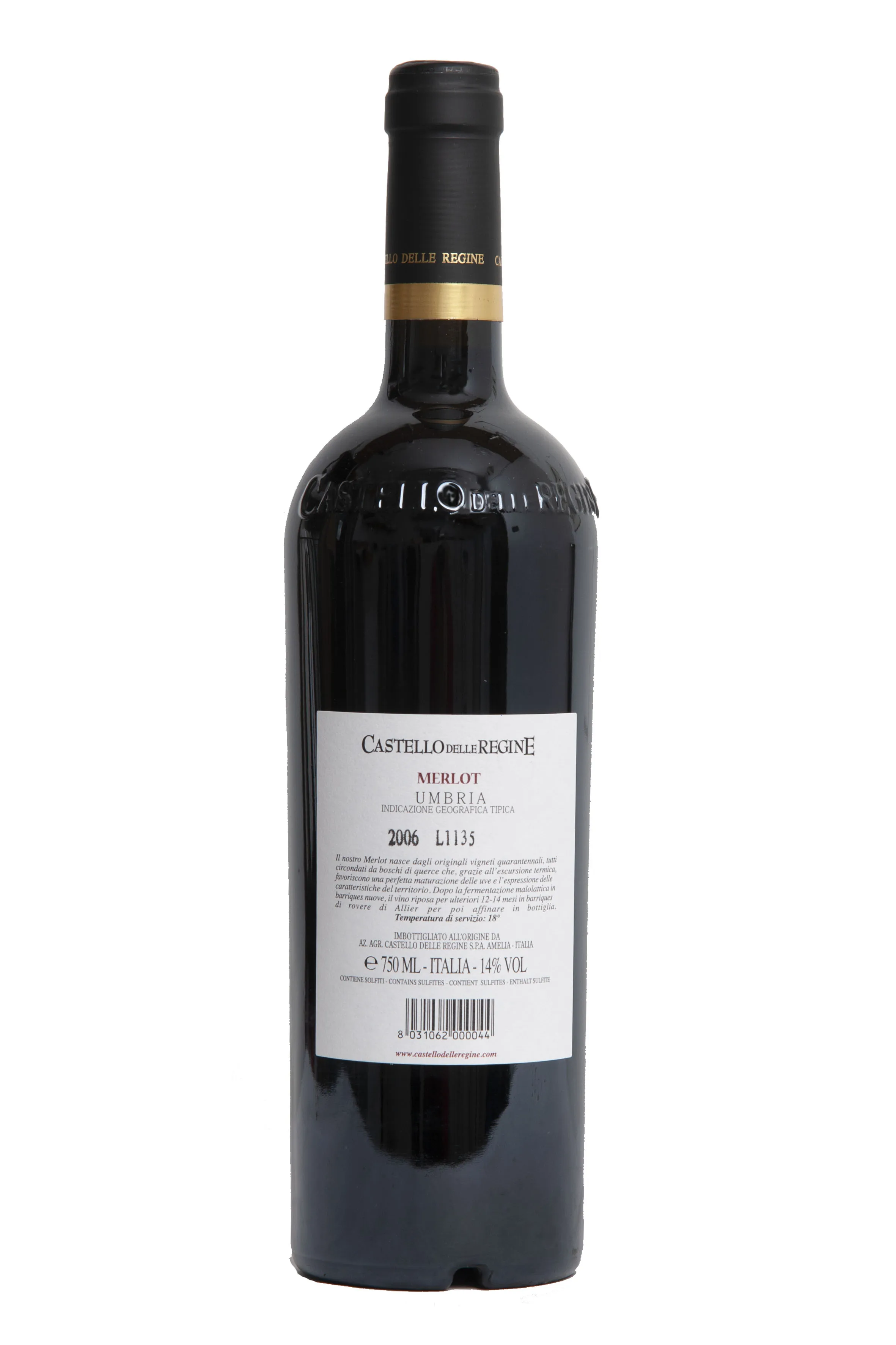 Hot Sell TOP QUALITY Italian MERLOT 14% Vol. Umbria IGP  2006 750 ml drink table Red Wine for retail