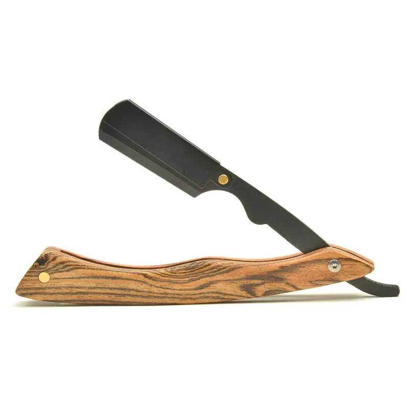 Top Quality Men Barber Hair Or Beard Razor With Straight Blade Barber Salon Shaving Razors