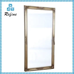 Solid wood+ gypsum embossed framed customized  antique baroque mirror