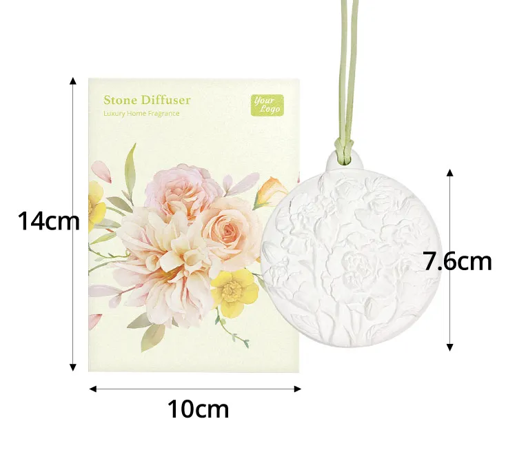Personalized Essential Oil Diffuser Stone Wardrobe Hanging Clay Diffuser