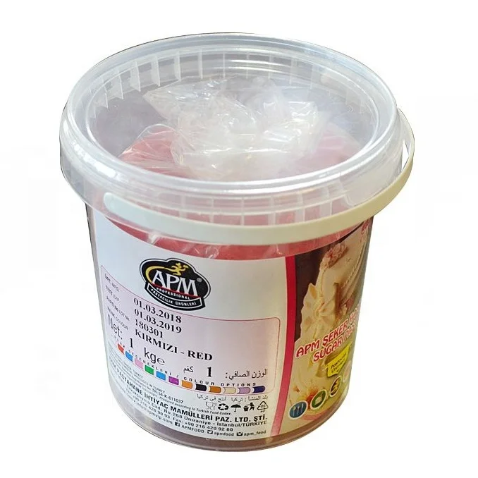 APM High Quality Sugar Paste Fondant With Various Colors For Pastry Decoration, Covering And Figuration