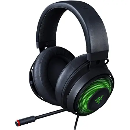 
Razers Nari Ultimate Wireless 7.1 Surround Sound Gaming Headset THX Audio & Haptic Feedback Auto-Adjust Headband Chroma RGB 