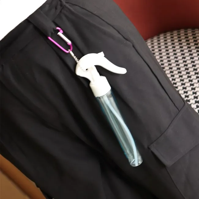 Бутылка для дезинфицирующего средства рук круглая матовая черная/белая бутылка с индивидуальным дизайном распыления волос в тонкой пластиковой бутылке 75