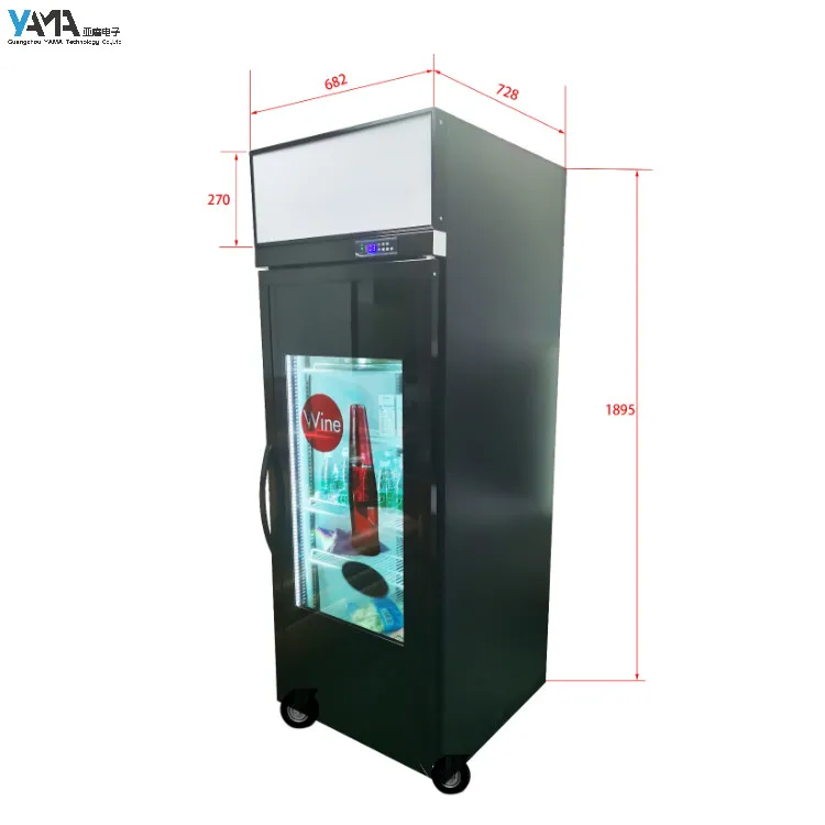 Refrigeration Equipment transparent lcd advertising display refrigerator