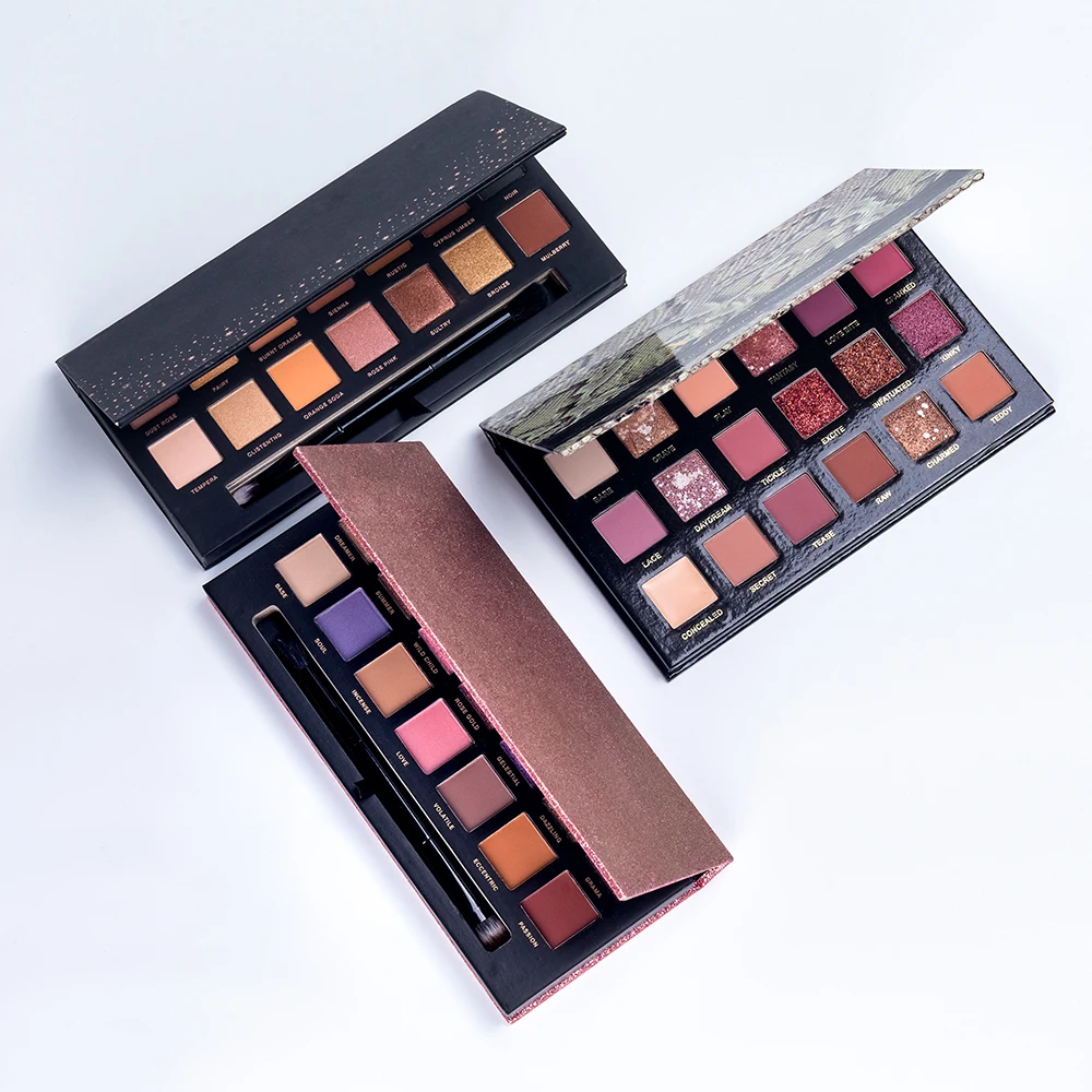 High Pigment Shades Custom Eyeshadow Box Palettes Wholesale OEM ODM Makeup Packaging Eyeshadow Palette