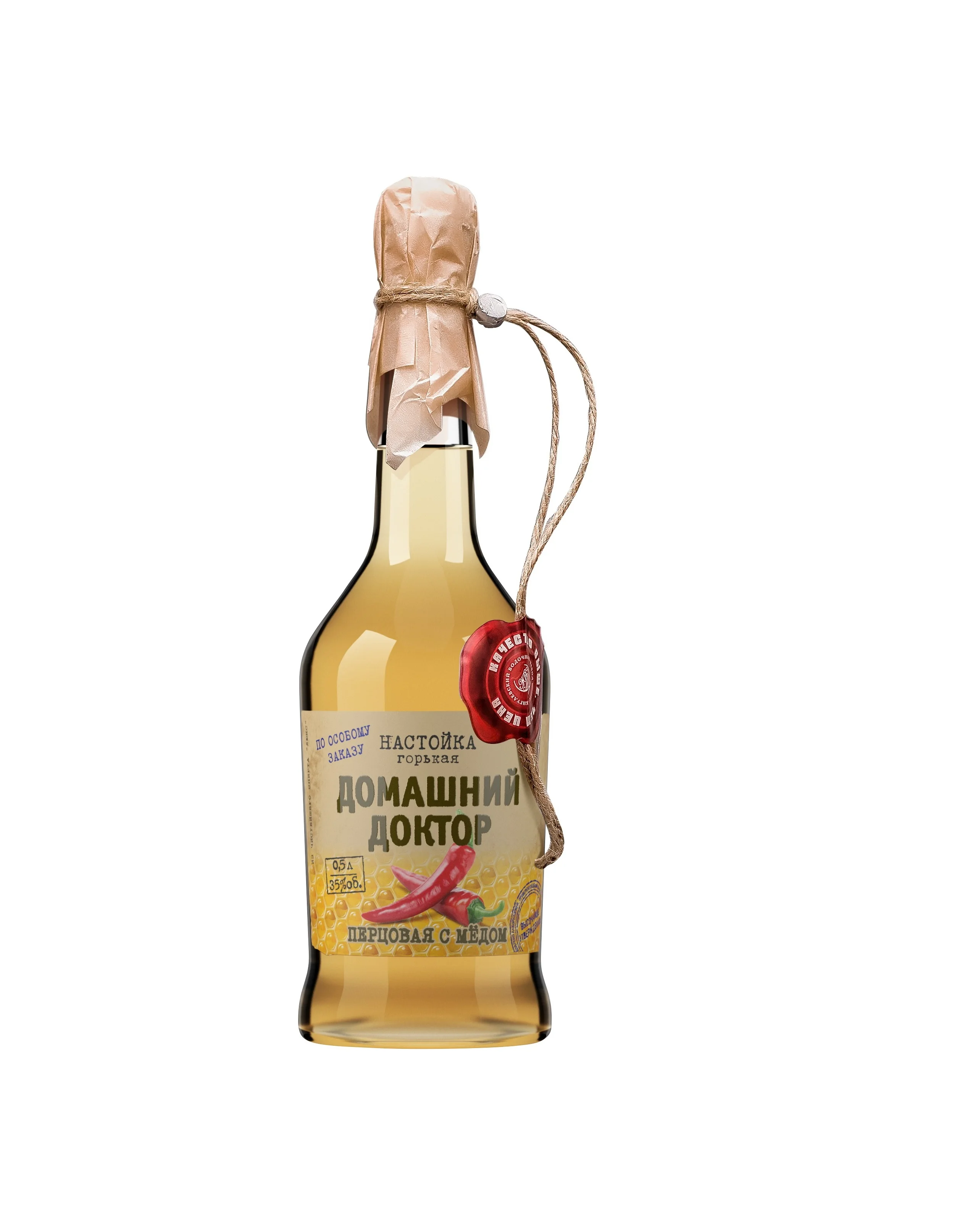 Русский натуральный (35% Альц.) Настойка для перца «Family Doctor» 500 мл без искусственных цветов и запахов