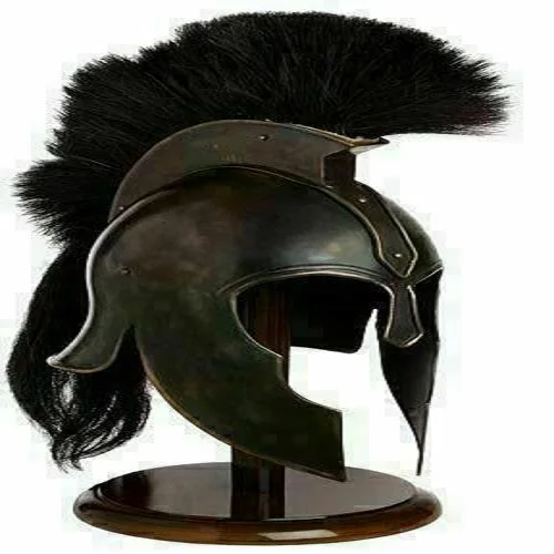 Helmet Armor Antique Troy Achilles Medieval Knight Helmet Crusader Greek Spartan