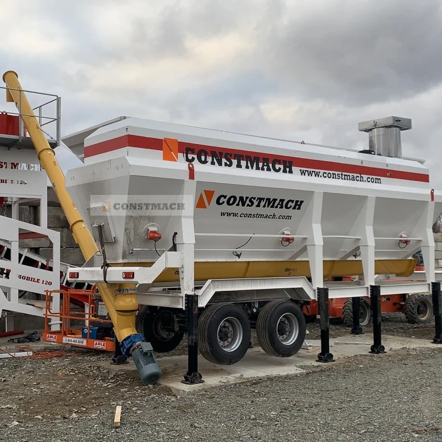 
HORIZONTAL TYPE MOBILE CEMENT SILO FOR SALE ! 