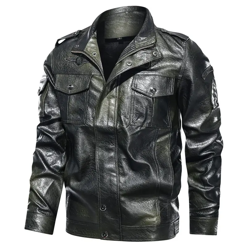 Fashion Men black Leather zipper Jacket / men leather jackets / Pakistan leather jackets