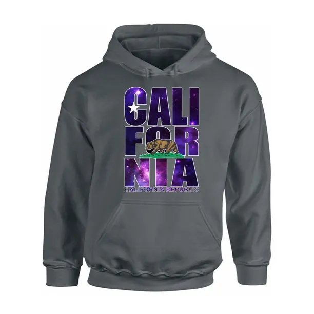 
Custom design California Republic Sweatshirt California Galaxy Print Hoodie 