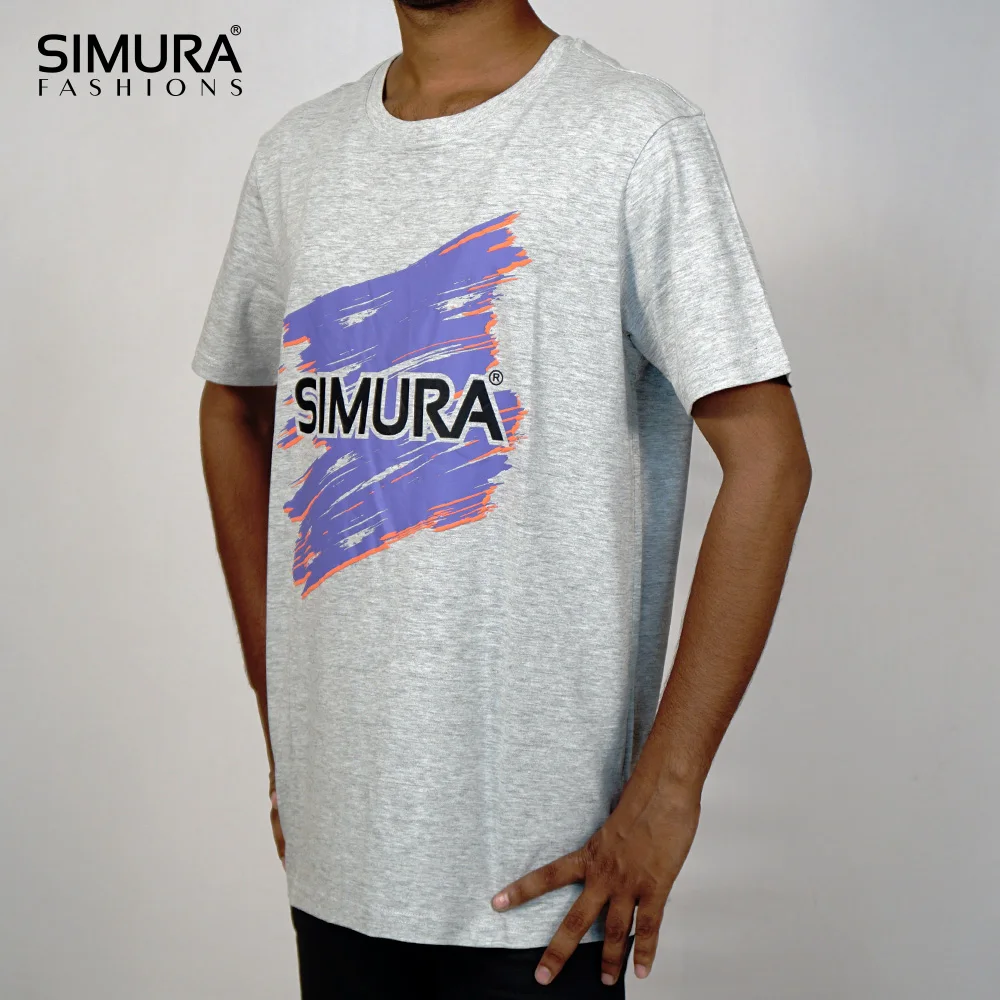 
Latest Design Slab Yarn Standard Quality Dark Grey Cotton Comfort Custom Design Casual Wear T Shirts 