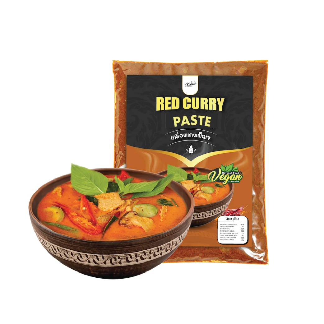 Высококачественная красная паста для карри из Таиланда от производителя, оригинальный аромат от частного бренда, натуральный Премиум, растительный стиль