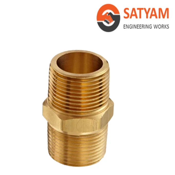 Top Quality Brass Hex Reducer Nipple For Pipe Fittings Brass Reducing Hex Nipple Brass Fittings for Steel Pipe/Reducer Nipple