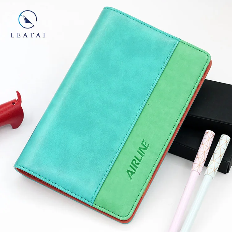 Faux leather refillable loose leaf binder agendas