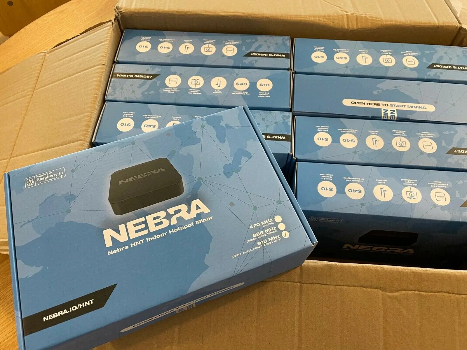 ORIGINAL NEW BRAND New Nebra Helium Indoor Hotspot HNT EU 868 /US 915