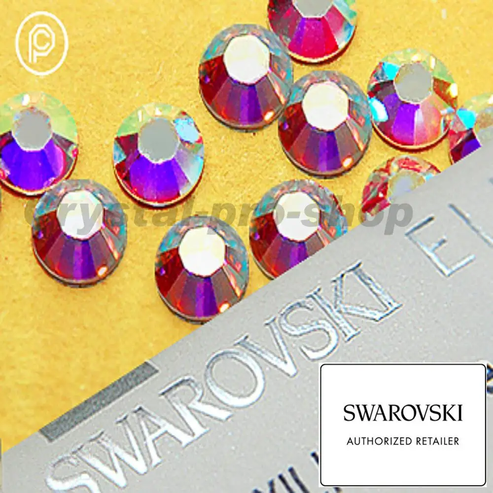  Кристалл AB (001AB) Железный от Swarovski Elements стразы с плоским основанием