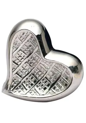 Brass Red Small Keepsake Heart Cremation Urn For Ashes, Mini Heart for Funeral Ashes Metal Brass/Aluminum