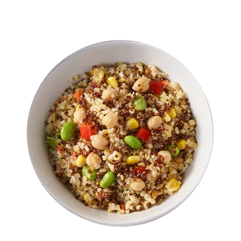 Factory price Vegetarian chinese delicious fried rice frozen cauliflower and fried brown rice