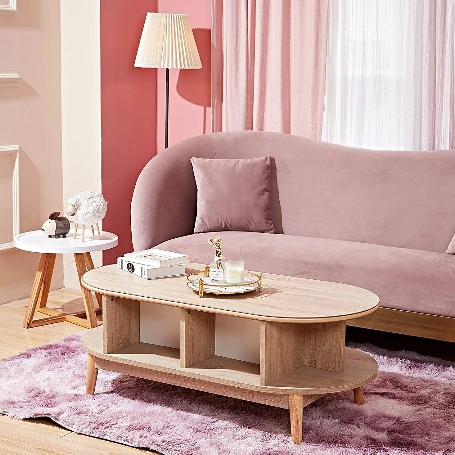 Small Round MARBLE Decorative Tray with Gold Stand